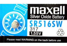 Maxell SR516SW 1.55 V Lityum Düğme Pil 10'lu