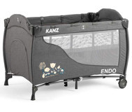Kanz Endo 20 kg Kapasiteli Ayarlanabilir Katlanabilir 70x110 cm Park Yatak Gri