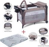 Hoffie Sleep Side Play Kapasiteli Ayarlanabilir Katlanabilir 70x110 cm Anne Yanı Park Yatak