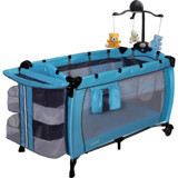 Holmer Maxi Comfort Eurostyle 15 kg Kapasiteli Ayarlanabilir Katlanabilir 60x120 cm Park Yatak Mavi