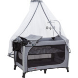 Ciciko C-1130 Astor Alüminyum 25 kg Kapasiteli Ayarlanabilir Katlanabilir 70x110 cm Park Yatak Siyah