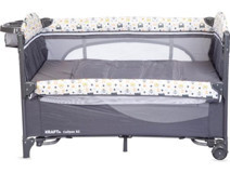 Kraft Calipso Bedside Alüminyum 15 kg Kapasiteli Ayarlanabilir Katlanabilir 70x120 cm Anne Yanı Park Yatak