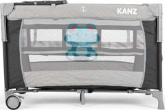 Kanz Sleepside 22 kg Kapasiteli Ayarlanabilir Katlanabilir 70x120 cm Anne Yanı Park Yatak Siyah