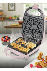 Kiwi KSM-2047 Çift Taraflı Pembe Waffle Makinesi