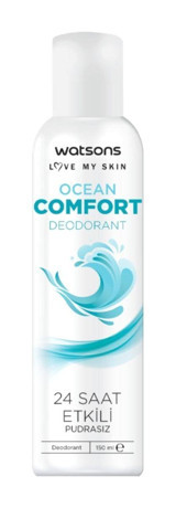 Watsons Ocean Comfort Pudrasız Sprey Unisex Deodorant 150 ml