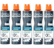 L'oréal Paris Men Expert Magnesium Defense Ter Önleyici Antiperspirant Sprey Erkek Deodorant 5x150 ml