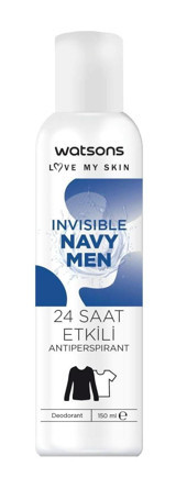 Watsons Invisible Navy Ter Önleyici Antiperspirant Sprey Erkek Deodorant 150 ml