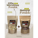 Bi Fındık Çiğ-Çifte Kavrulmuş Tuzsuz Organik Tane İçi Fındık 2x1 kg