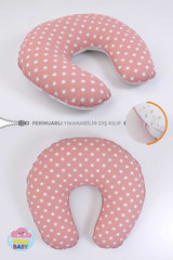 Fisun Baby Yıkanabilir Pembe Emzirme Yastığı