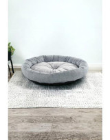 Pet Dreams Cypher Yıkanabilir Tek Fonksiyonlu 70x70x14 cm Simit Kedi Yatağı Gri