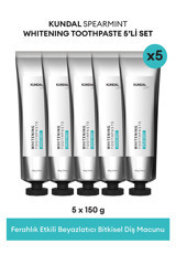 Kundal Whitening Hindistan Cevizi-Nane Organik Florürlü Tüm Yaşlar Diş Macunu 5x150 ml