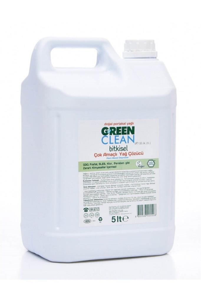 U Green Clean Yağ Çözücü Sıvı Mutfak ve Banyo Temizleyici 5 lt