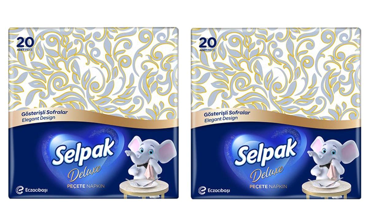 Selpak Deluxe Desenli Kağıt Peçete 2x20'li