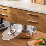Emsan Elite İndüksiyon Çelik 22 cm Basık Karnıyarık Tencere