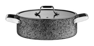 Brioni Stone-H Sh123 İndüksiyon Granit 24 cm Basık Karnıyarık Tencere