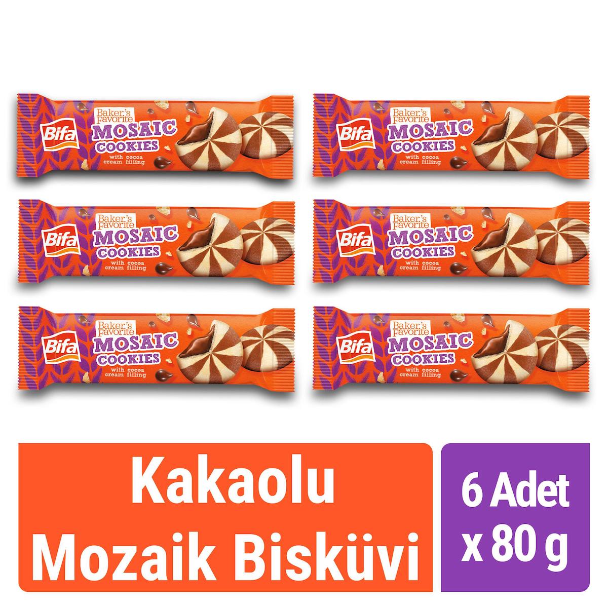 Bifa Baker's Favorite Çikolatalı Bisküvi 6x80 gr