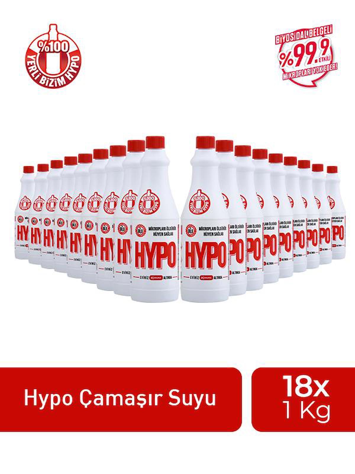 Hypo Konsantre Sıvı Çamaşır Suyu 18x1 kg