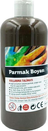 Red Apple RP 500-17 Yıkanabilir 500 ml Tekli Kahverengi Parmak Boyası