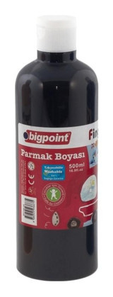 Bigpoint Yıkanabilir 500 ml 3'lü Siyah Parmak Boyası
