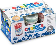 Carioca Yıkanabilir 25 ml 6'lı Çok Renkli Parmak Boyası