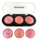 Liza Gold Terracotta Blush 01 Mat Toz Allık Paleti