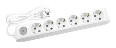 Viko Eko 6'lı Soket 7 metre USB Kablolu Çiftli Akım Korumalı Priz