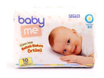 Baby Me Alezli Tek Kullanımlık Su Geçirmez 60x90 cm 10'lu Alt Açma Örtüsü