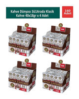 Kahve Dünyası 3'ü 1 Arada Sade 18 gr 160 Adet Hazır Kahve