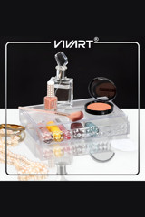 Vivart Tek Katlı Makyaj Organizeri Şeffaf