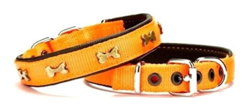 Doggie Comfort 2x35-40 cm Ayarlanabilir Boyun Köpek Tasması Turuncu
