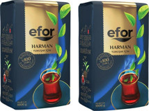 Efor Harman Çayı 1 Kg 2Li Set- Dökme Siyah Çay Yumuşak Içim