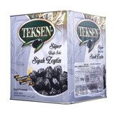Teksen Tuzlu Sele Yağlı Siyah Zeytin Teneke 10 kg
