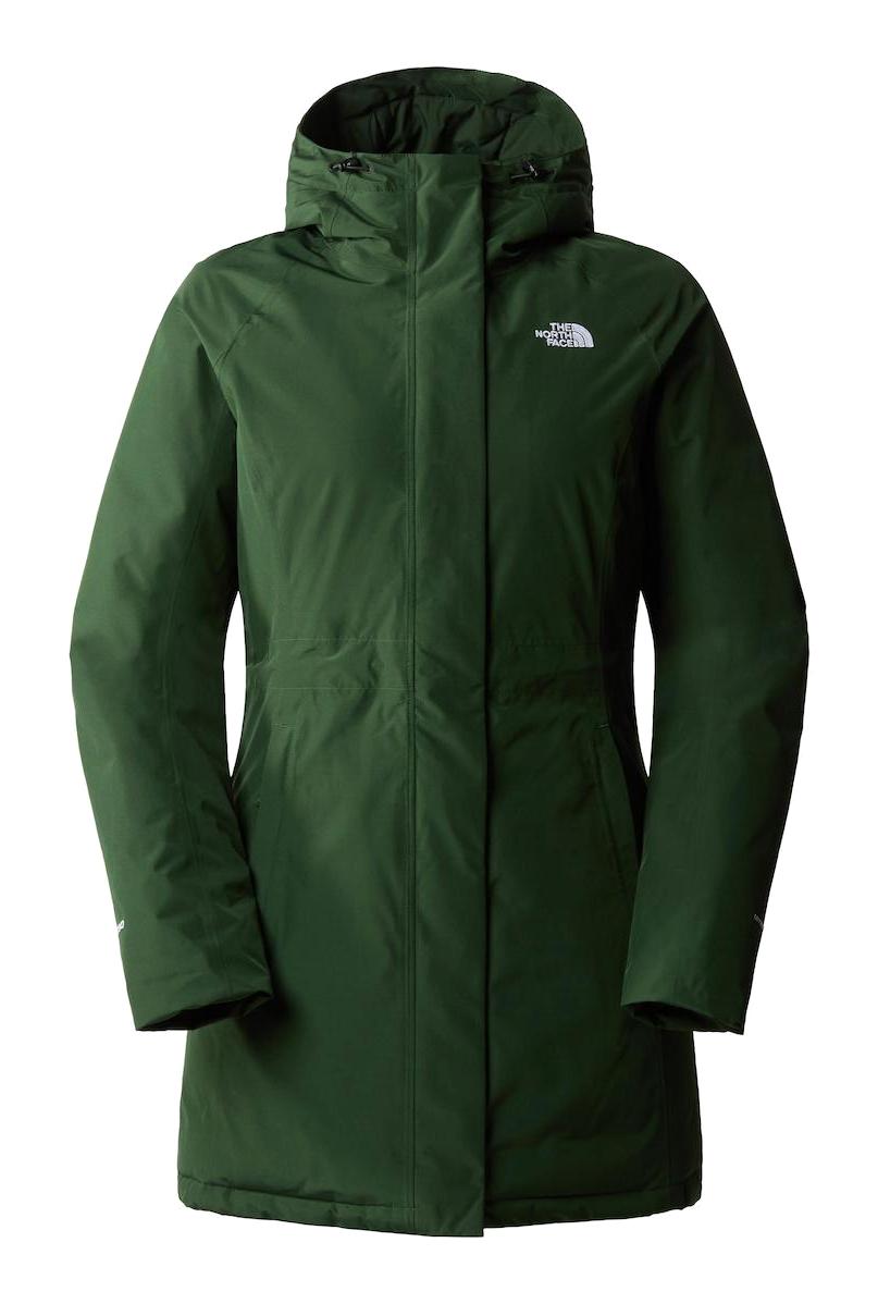 The North Face W Brooklyn Softshell Gore Tex Su Geçirmez Fermuarlı Polyester Kadın Outdoor Mont Koyu Yeşil