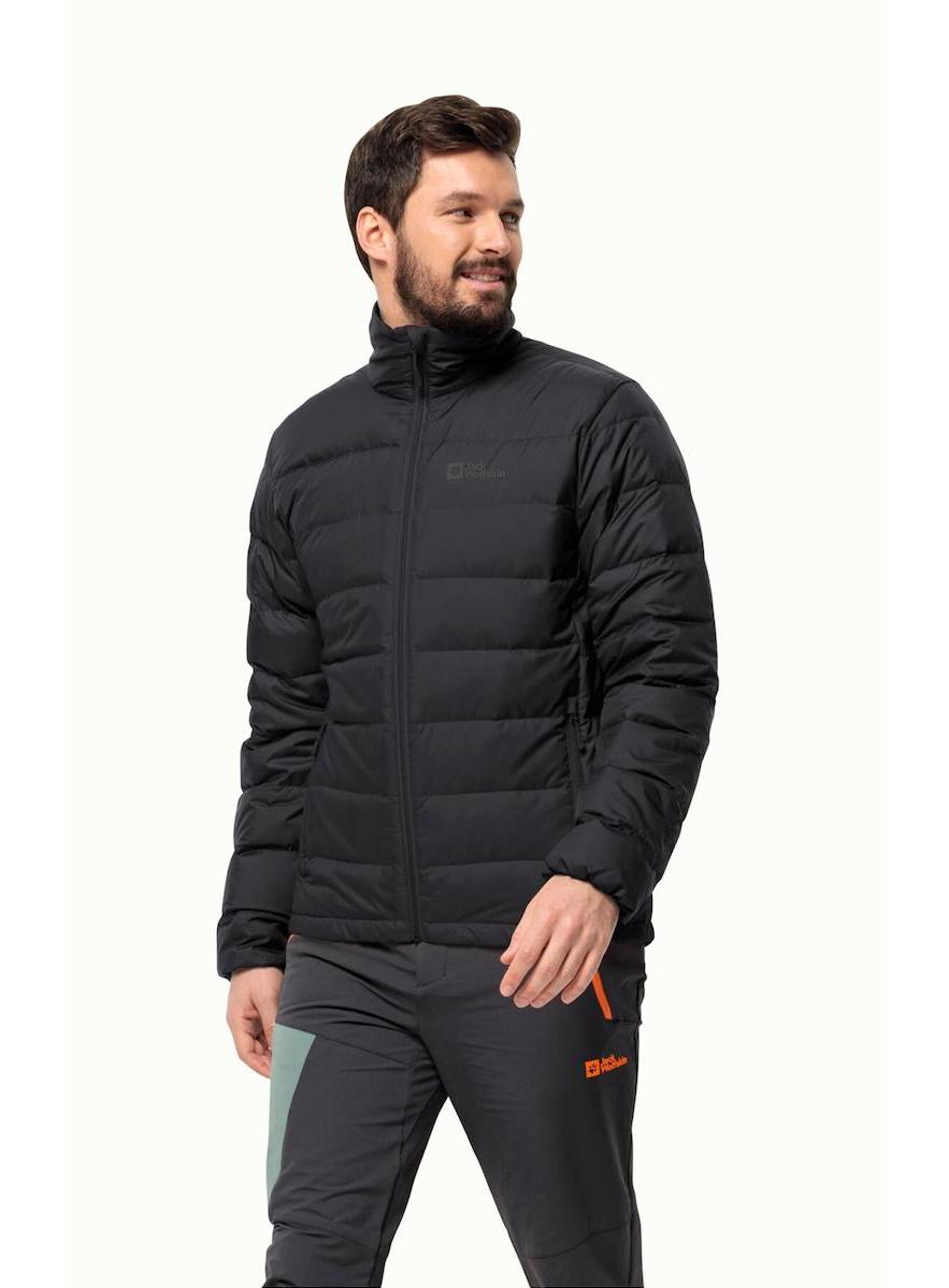 Jack Wolfskin Ather Down Softshell Gore Tex Su Geçirmez Fermuarlı Polyester Erkek Outdoor Mont Siyah