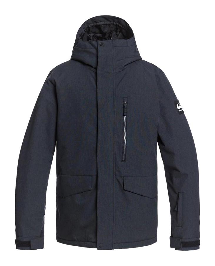 Quiksilver Mission Soli Snjt Softshell Gore Tex Su Geçirmez Fermuarlı Polyester Erkek Outdoor Mont Siyah