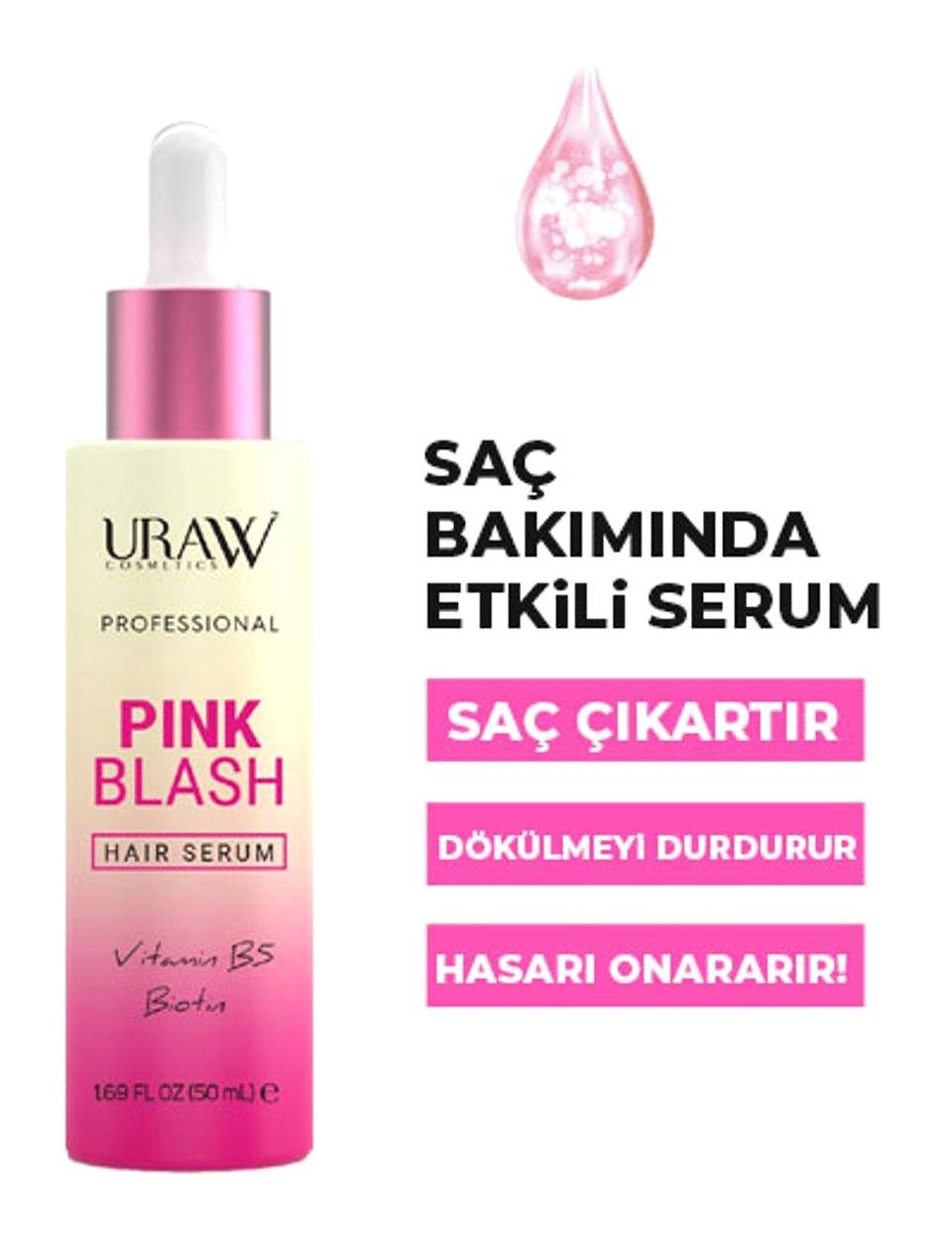 Uraw Pink Blash Dökülme Karşıtı Saç Serumu 50 ml