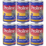 Pro Line Okyanus Balıklı Parça Etli Yaş Kedi Maması 6x395 gr