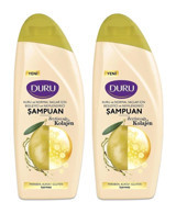 Duru Besleyici-Nemlendirici Kuru Saçlar İçin Zeytinyağı & Kolajen Şampuan 2x700 ml