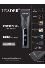 Leader Profesyonel Turbo Saç Sakal 5 Başlıklı Çok Amaçlı Sinekkaydı Kuru Tıraş Makinası