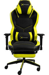 Xprime Tyler Pro Ortopedik Hybrid Kumaş Oyuncu Koltuğu Sarı-Siyah