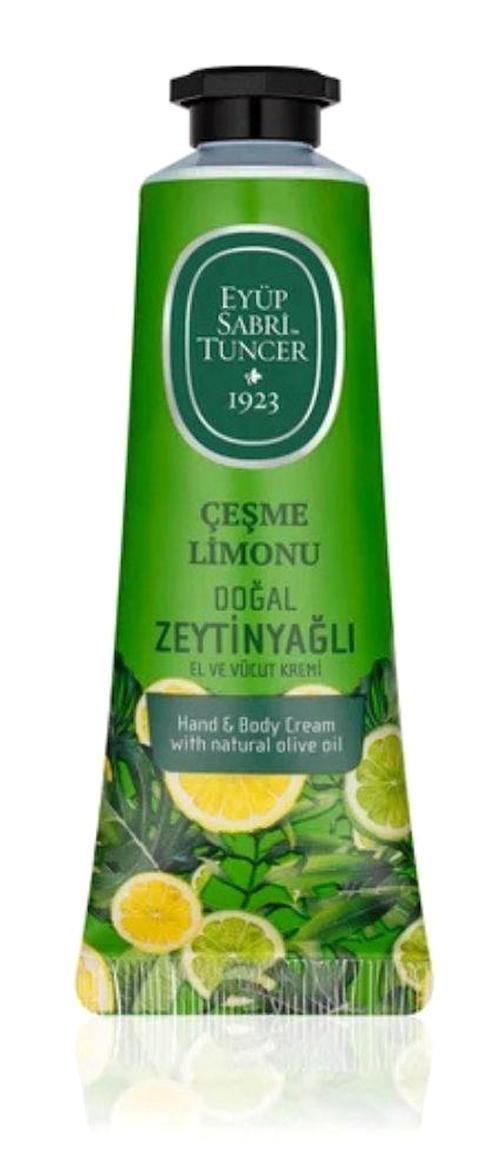 Eyüp Sabri Tuncer Zeytinyağlı Çeşme Limonu Tüm Ciltler Parfümsüz El Kremi 50 ml