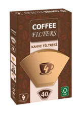 Coffee Filters 4 Numara Filtre Kahve Kağıdı 40'lı