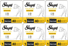 Sleepy Extra 6 Adet 40'lı Normal Günlük Ped