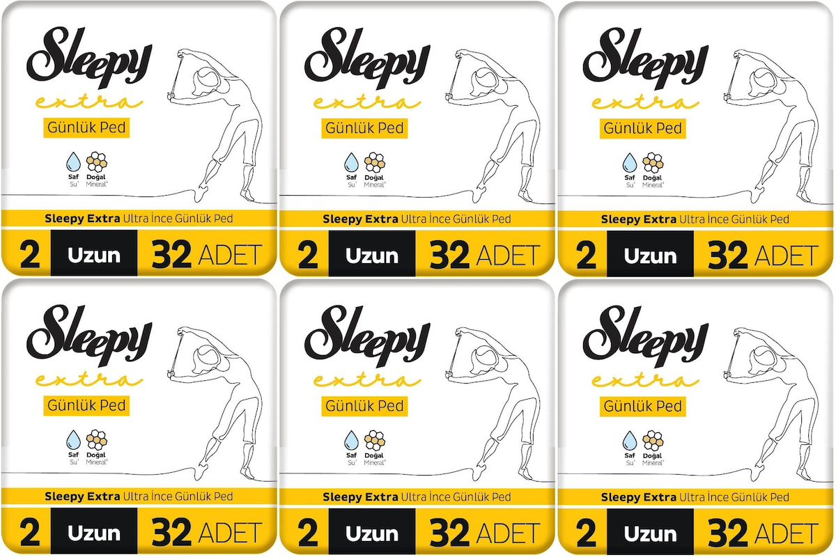 Sleepy Extra 6 Adet 32'li Normal Günlük Ped