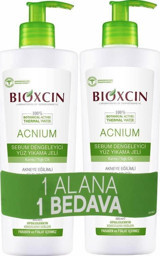 Bioxcin Acnium Sebum Dengeleyici Yağlı ve Karma Ciltler Yüz Temizleme Jeli 2x500 ml