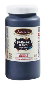 Artebella 500 ml Siyah Parmak Boyası