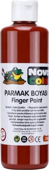 Nova Color Yıkanabilir 250 ml Kahverengi Parmak Boyası