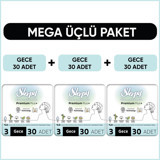 Sleepy Bio Natural Premium Plus Organik Antialerjik İnce 30'lu Hijyenik Ped 3 Adet