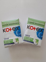 Kotex Natural Gece Organik Antialerjik Orta 14'lü Hijyenik Ped 2 Adet