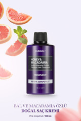 Kundal Pink Grapefruit Bal-Macadamia Özlü Saç Kremi 100 ml